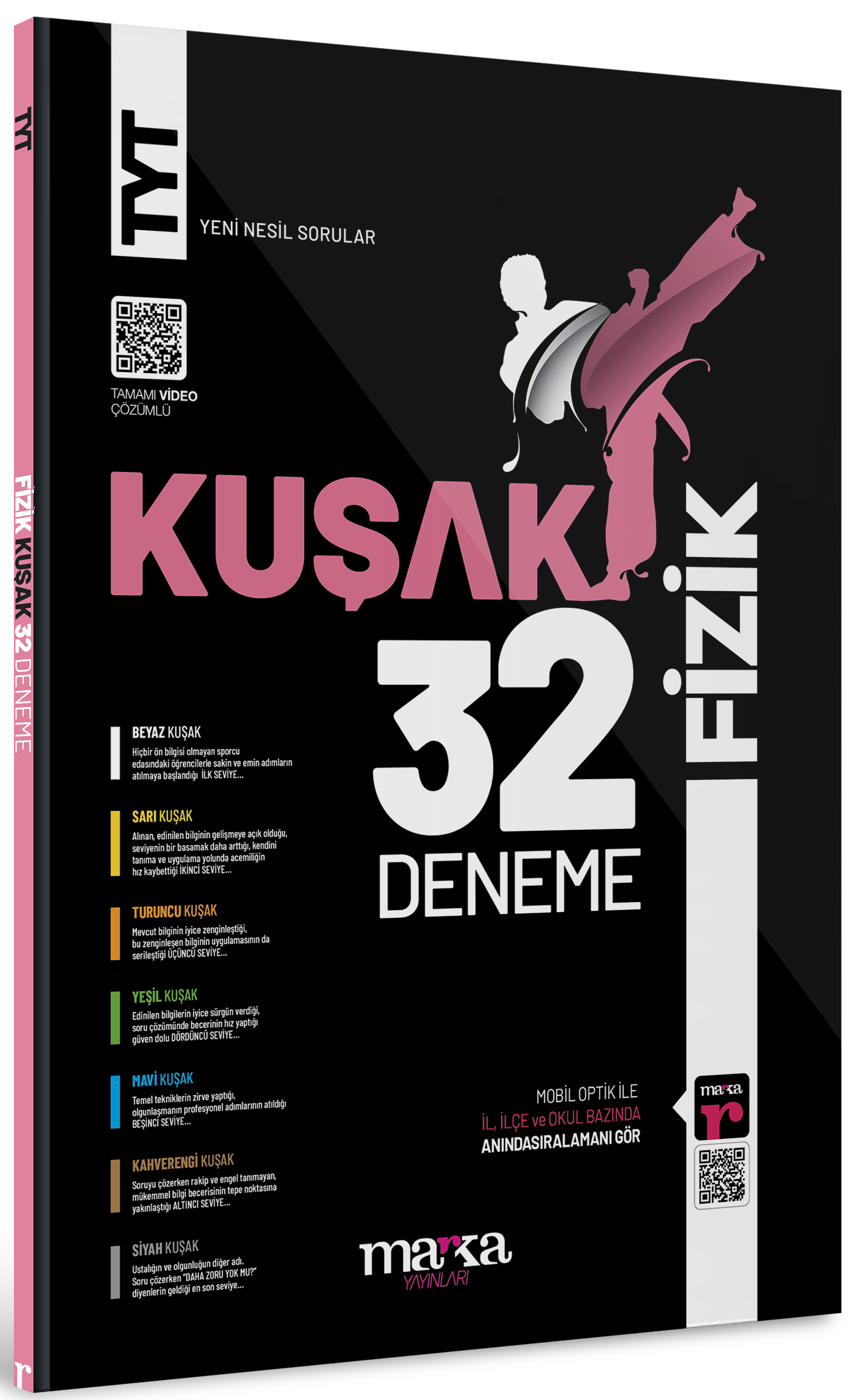 TYT Fizik 32 Kuşak Deneme Tamamı Video Çözümlü Marka Yayınları